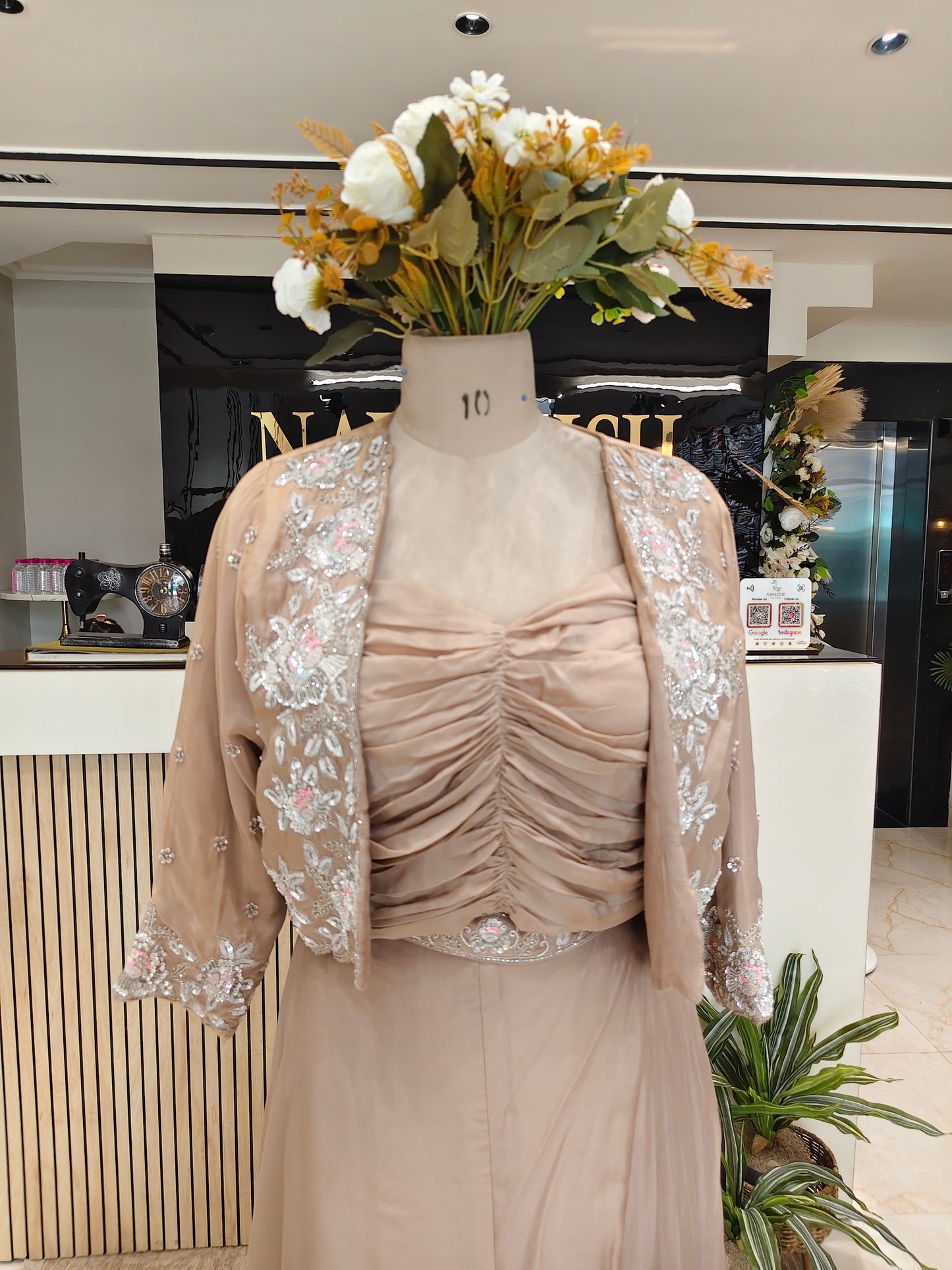 Fawn Sharara Indo Western Set