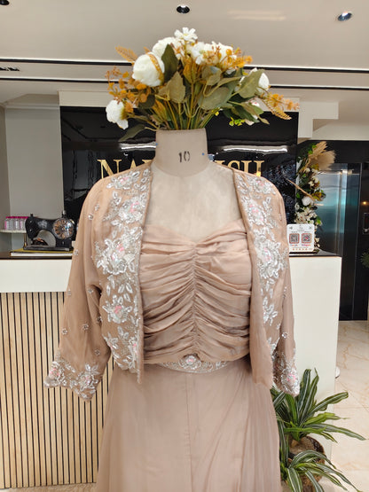 Fawn Sharara Indo Western Set