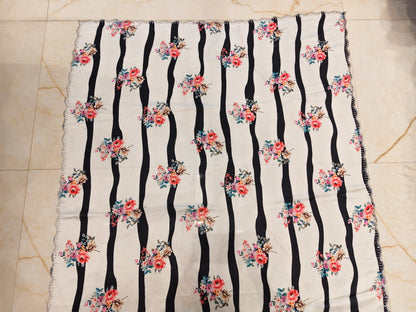 White Digital Print Saree