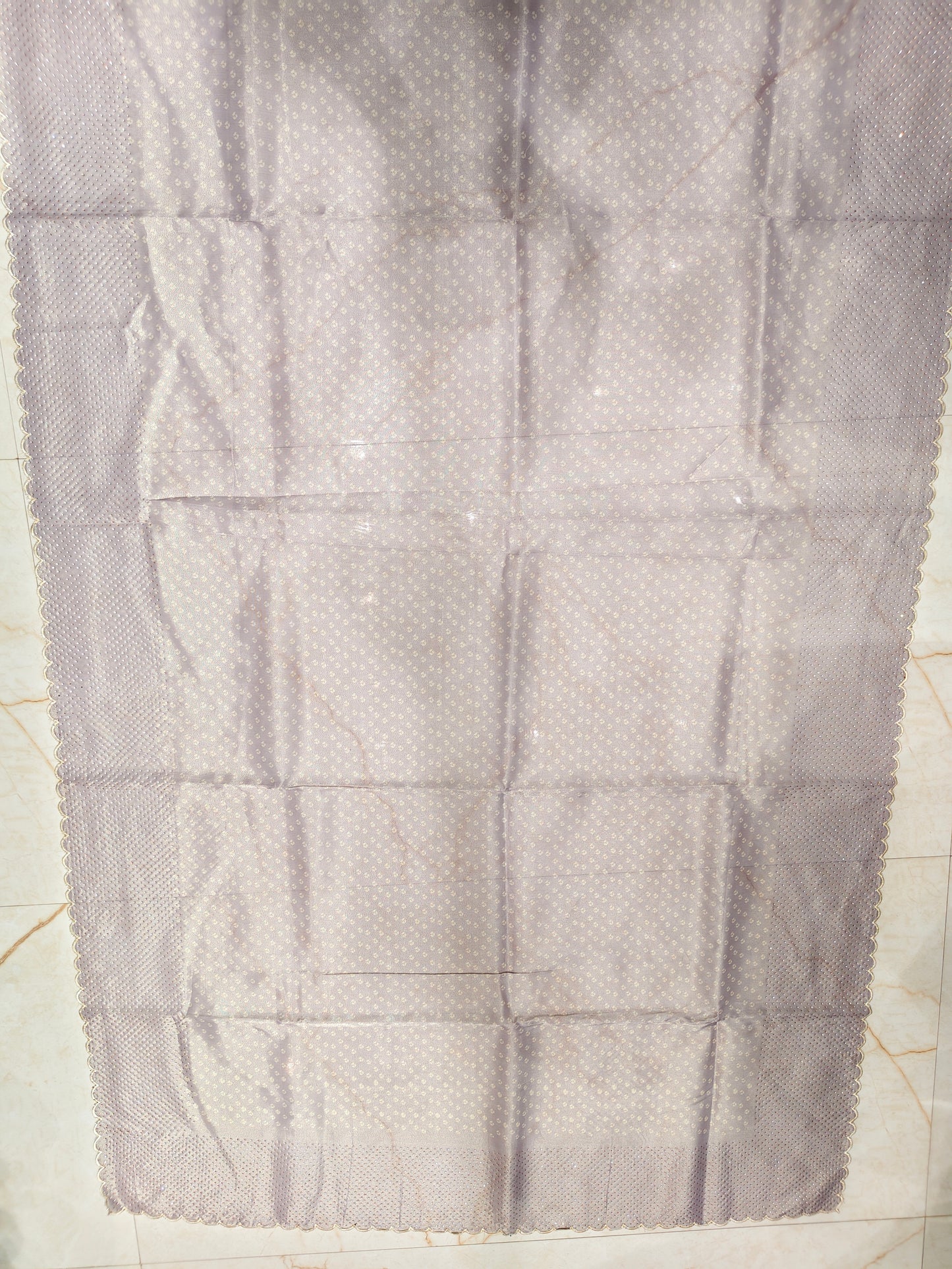 Lavender Stone Work Saree