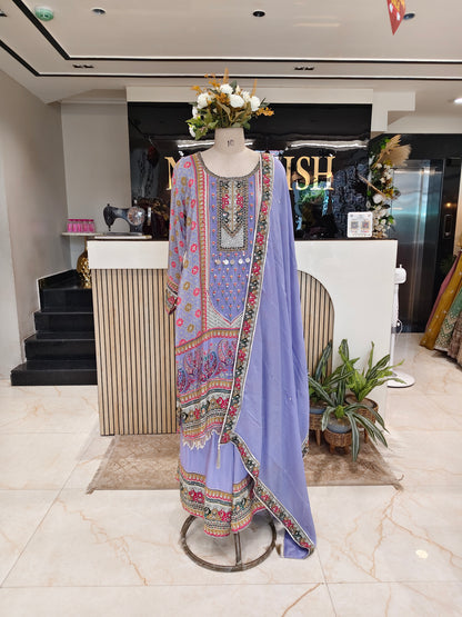 Light Purple Palazzo Set