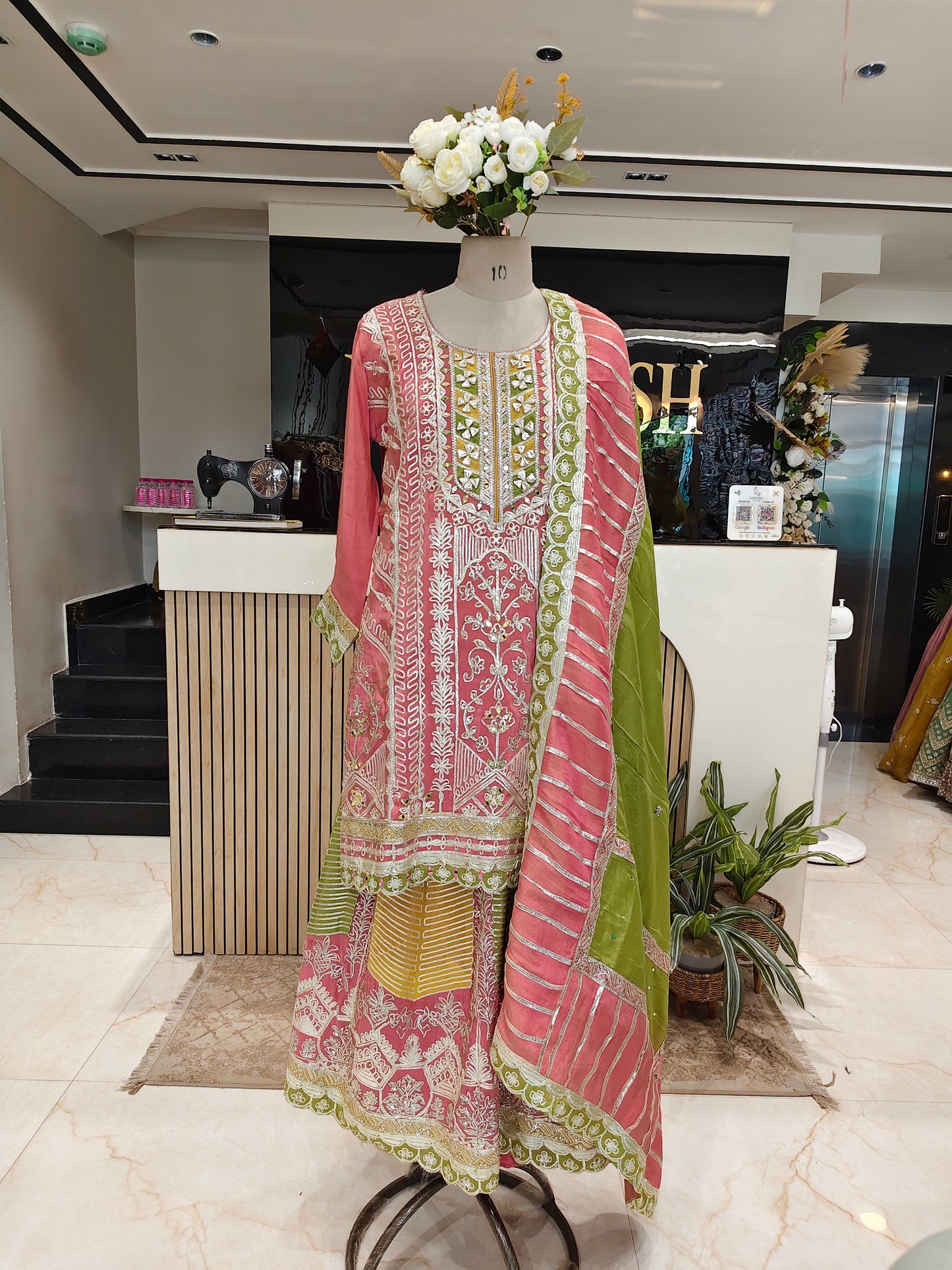 Baby Pink Sharara Set