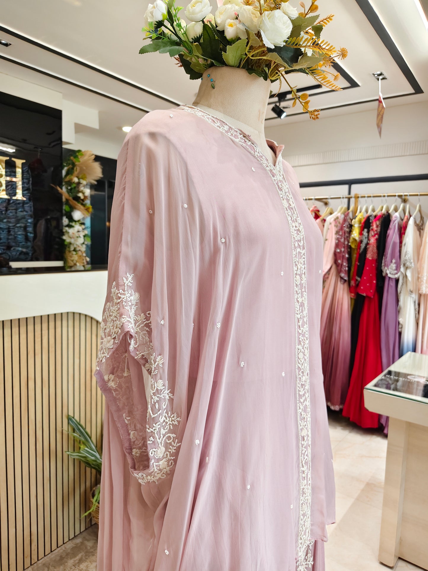 Lavender Tulip Indo Western
