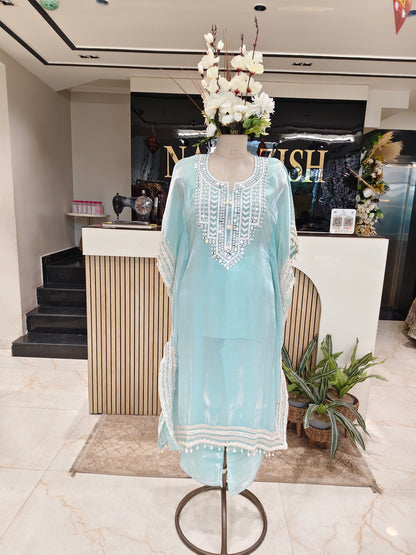 Sky Blue Kaftan Set