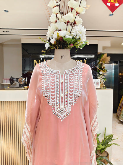 Peach Jimmy Choo Kaftan Set