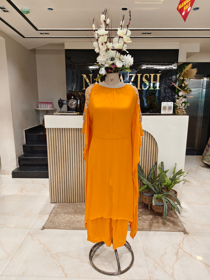 Mustard Kaftan Set