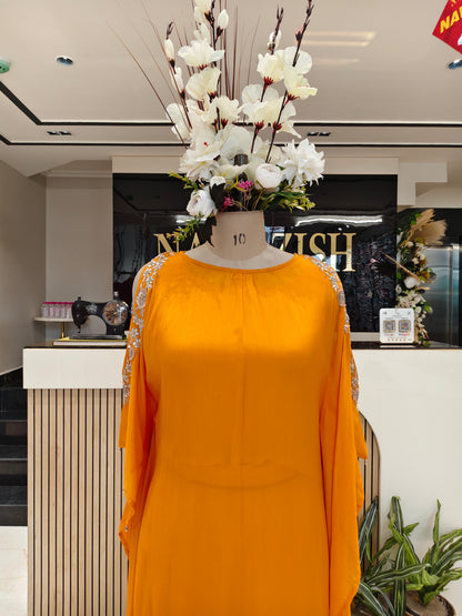 Mustard Kaftan Set