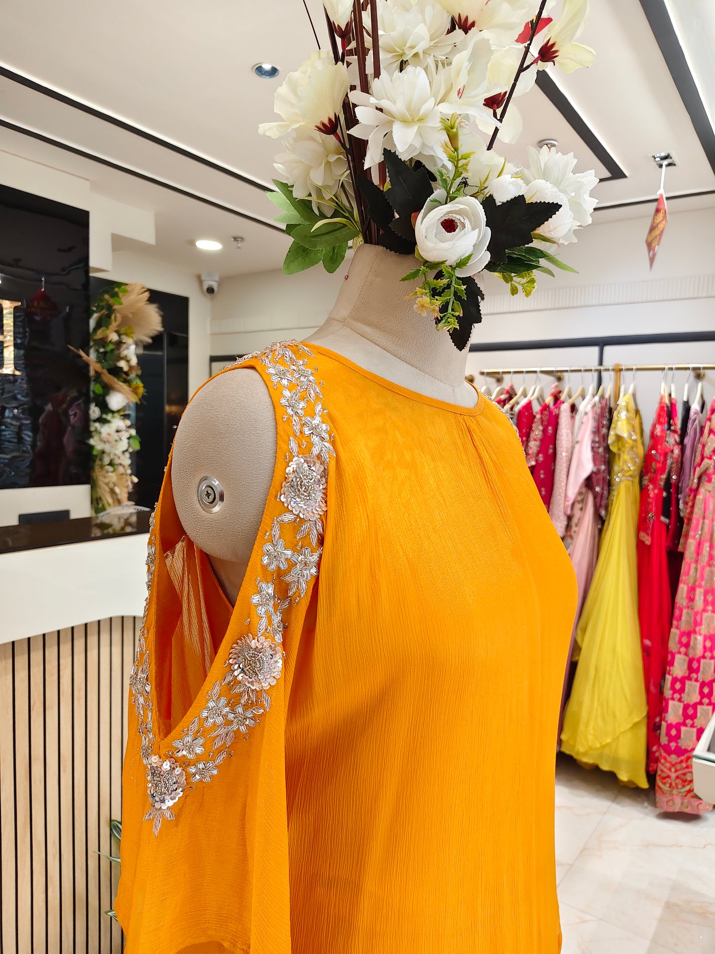 Mustard Kaftan Set