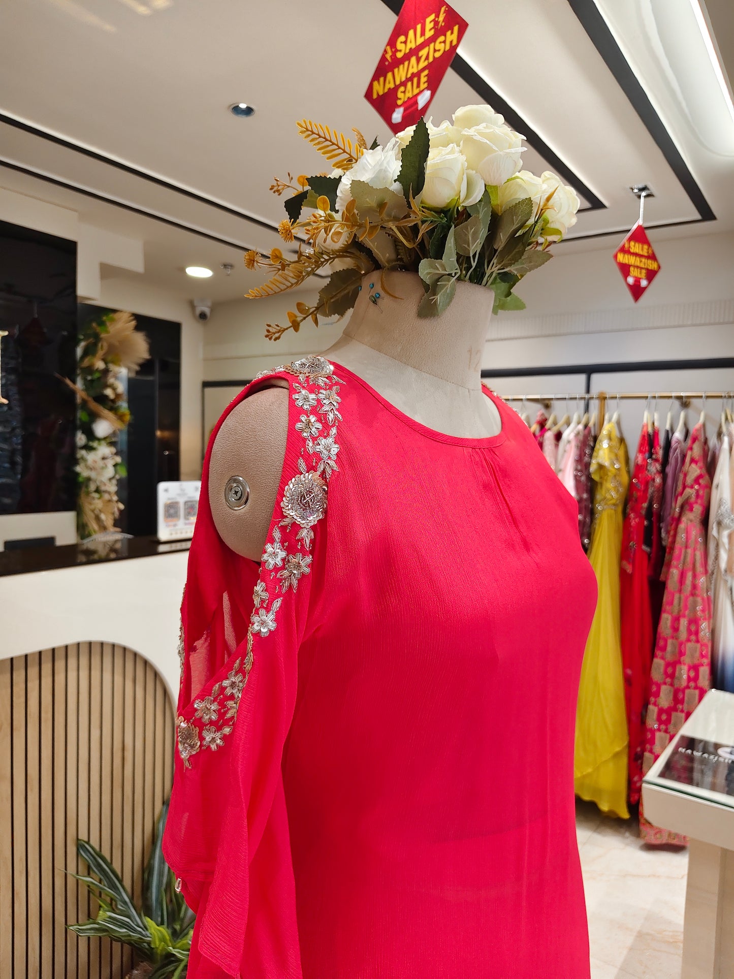 Carrot Pink Kaftan Set