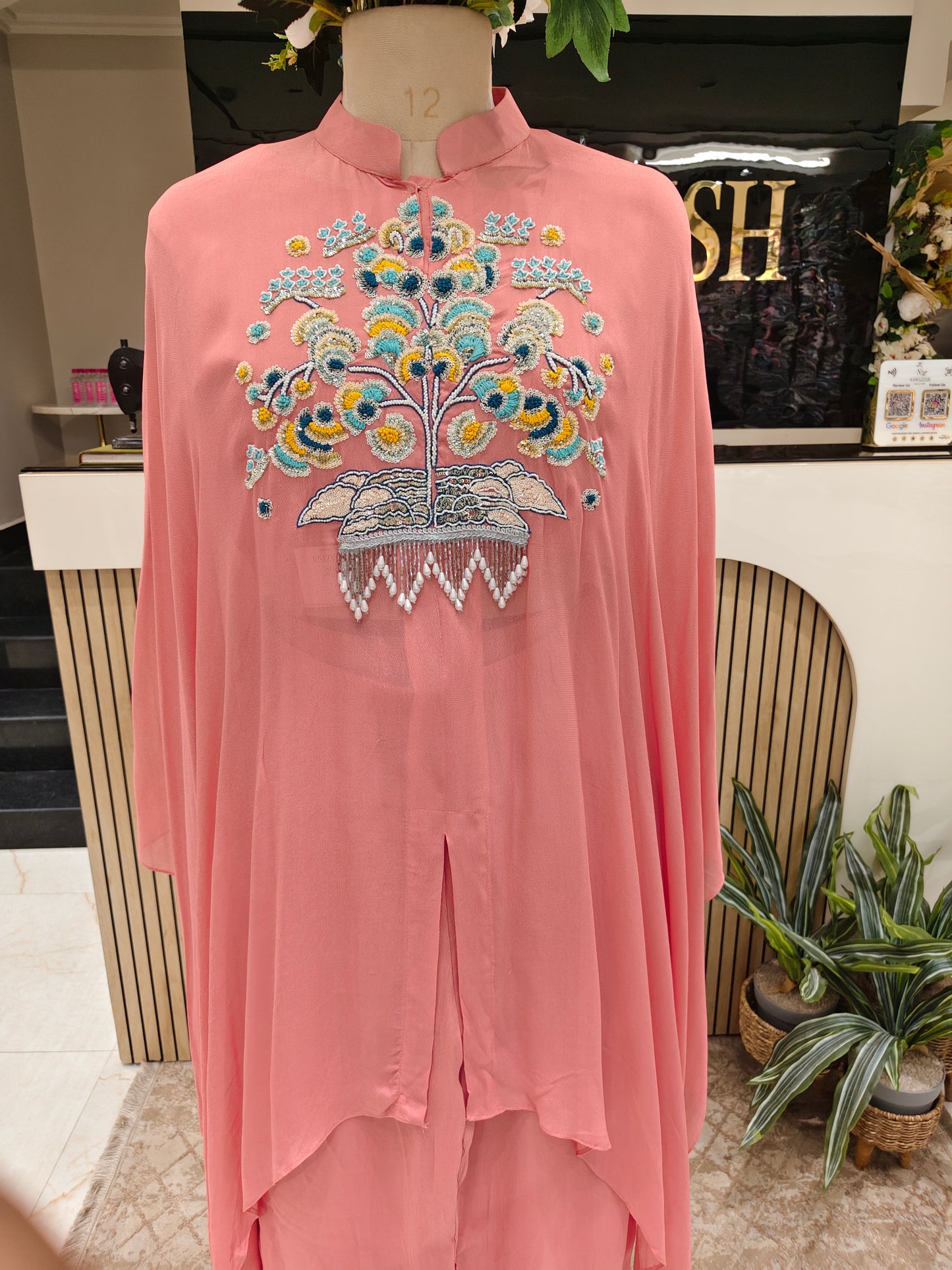 Baby Pink Kaftaan Set