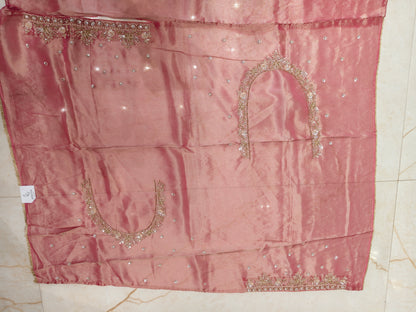 Baby Pink Tissue Saree