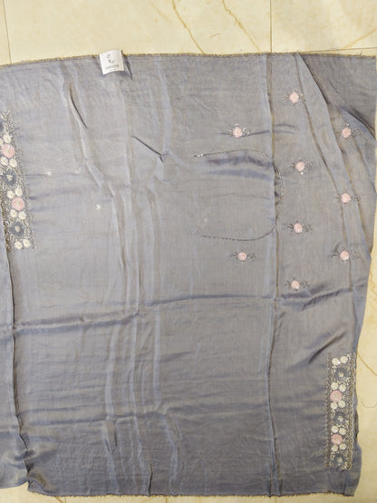 Grey Tissue Saree