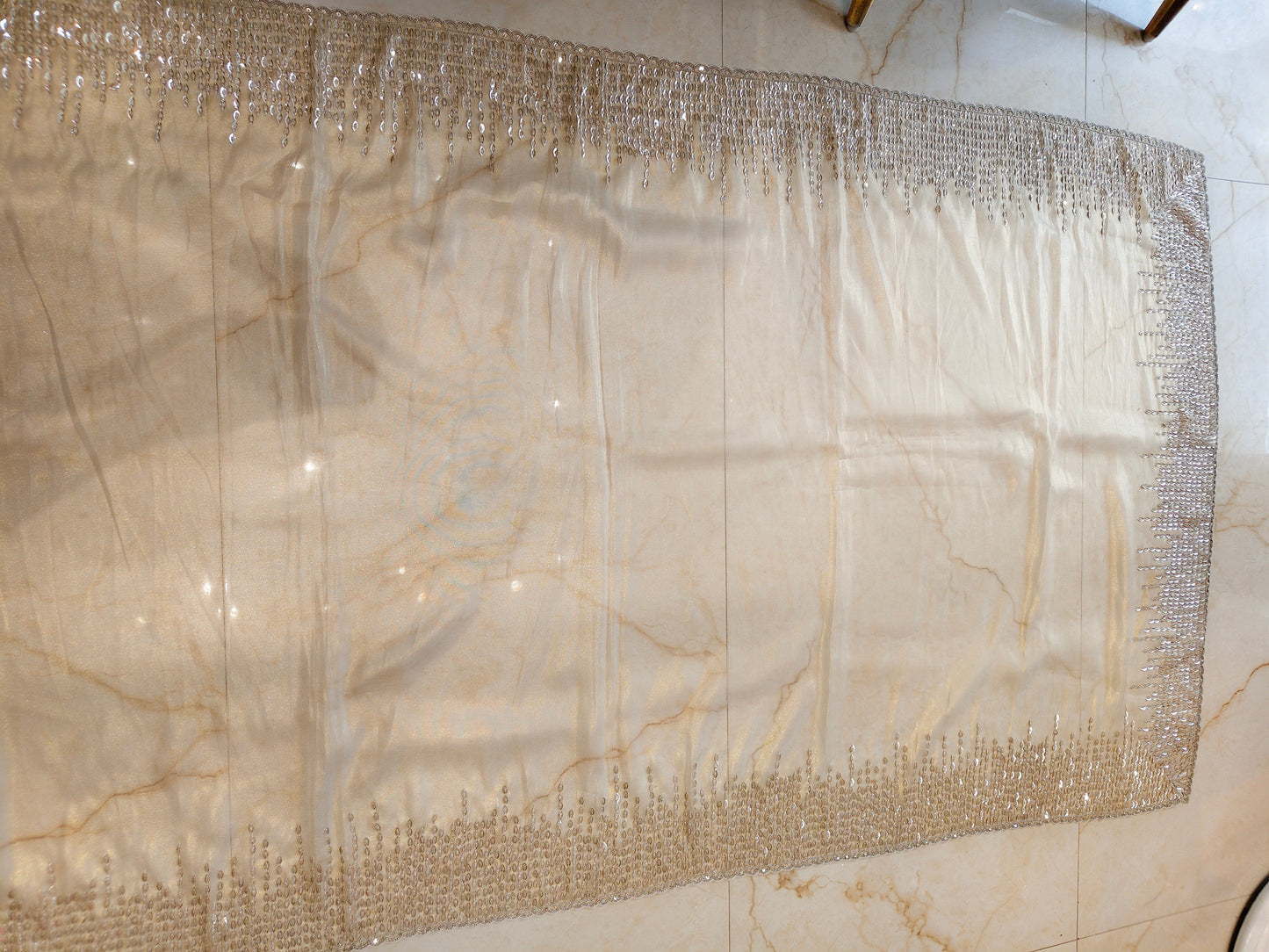 Cream Tissue Saree