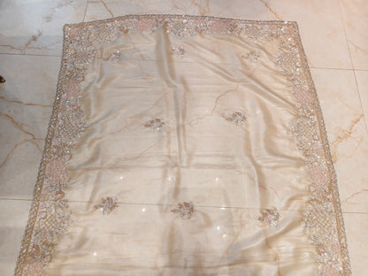 Golden Tissue Saree