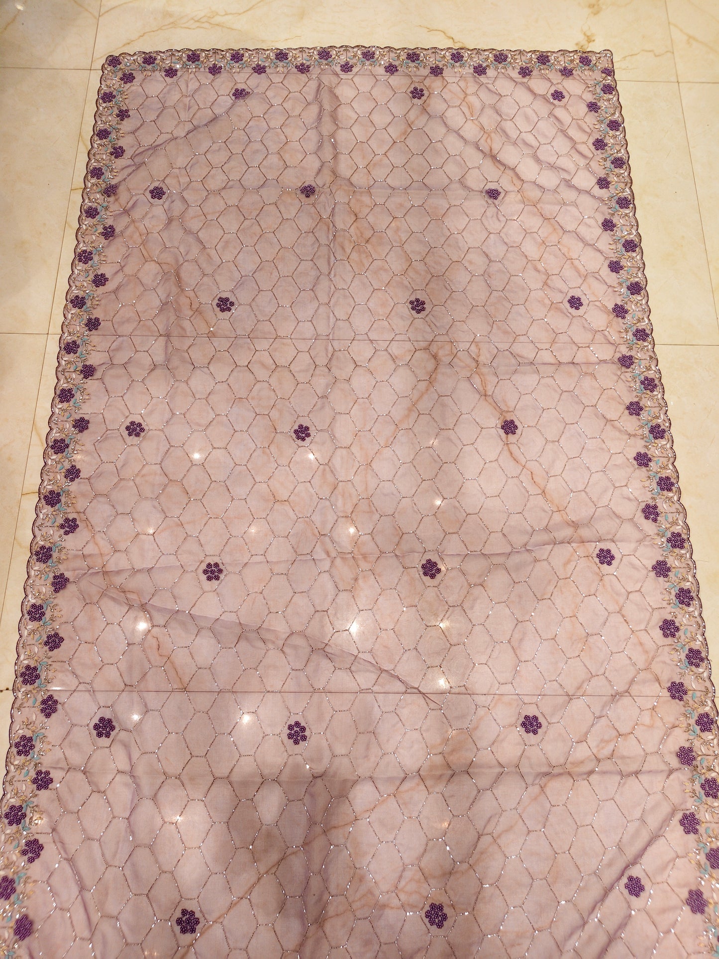 Purple Organza Saree