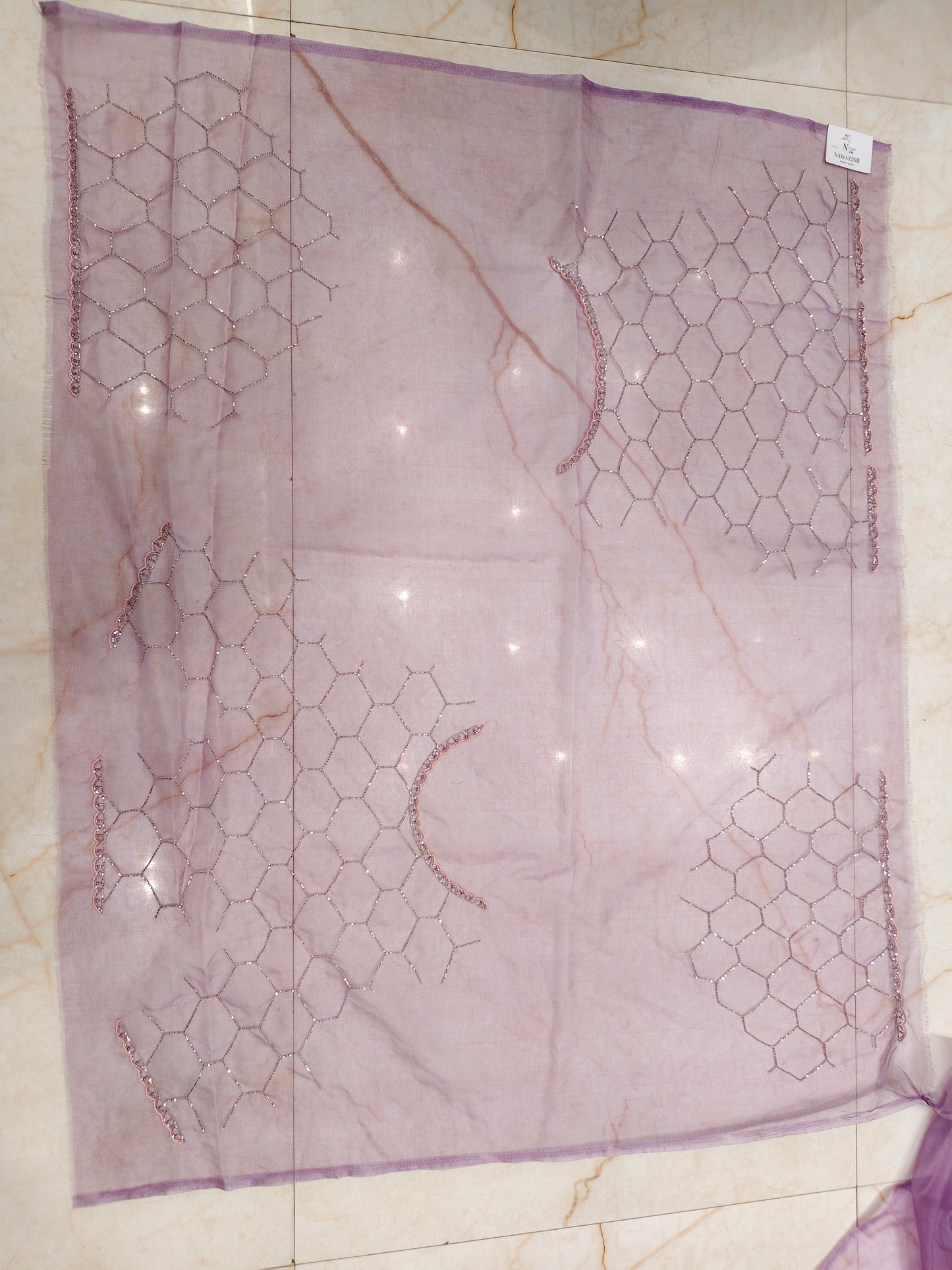 Purple Organza Saree