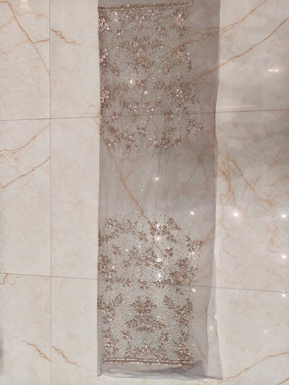 Grey Glass Tissue Saree