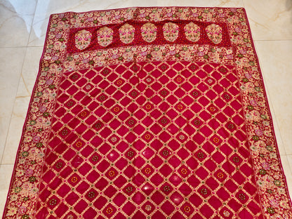 Rani Pink Georgette Saree