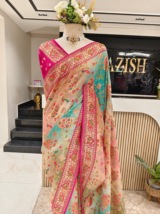 Multi Georgette Saree