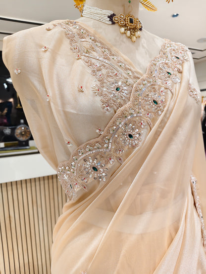 Golden Tissue Saree