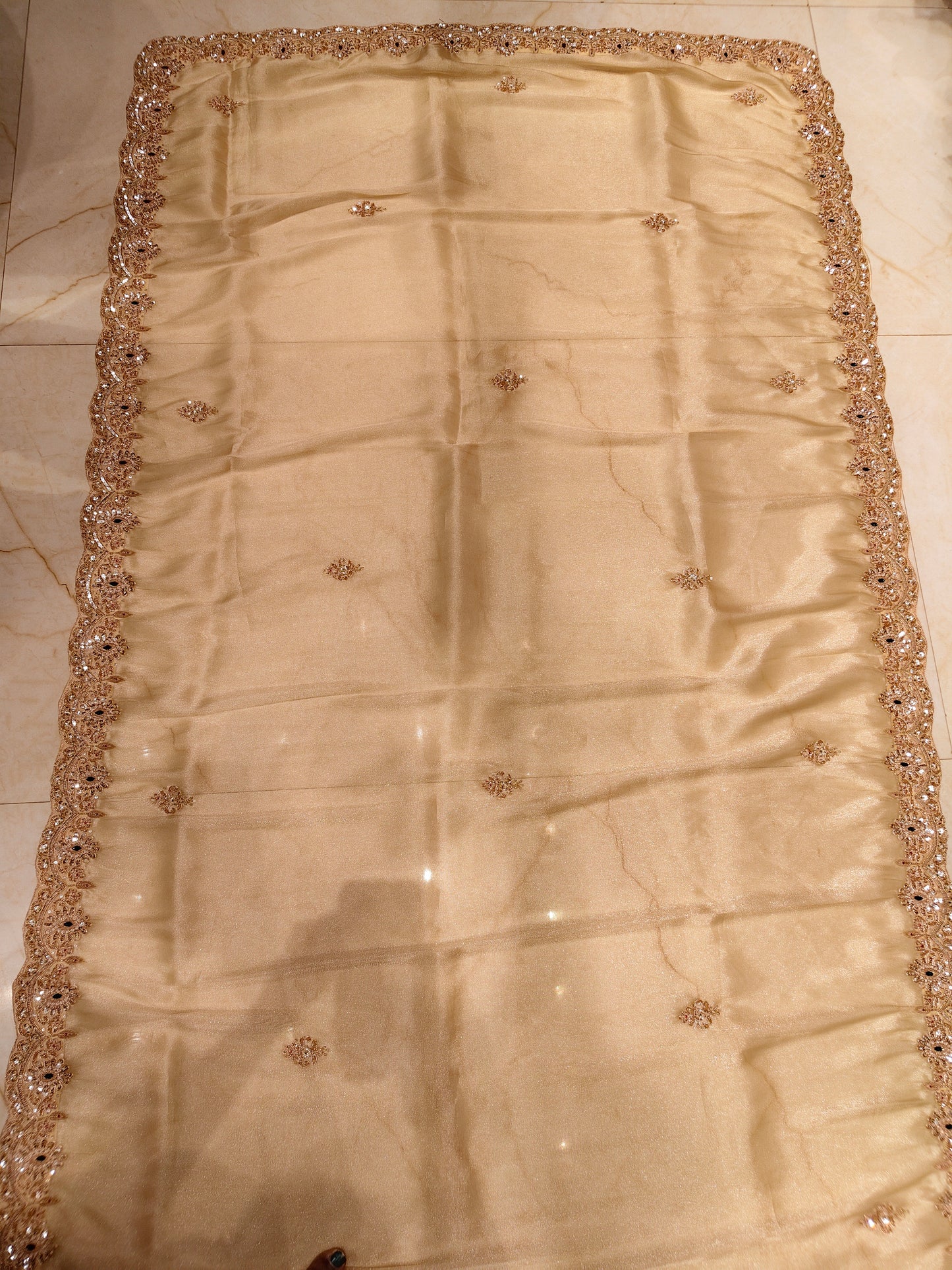 Golden Tissue Saree