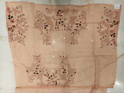 Peach Organza Saree