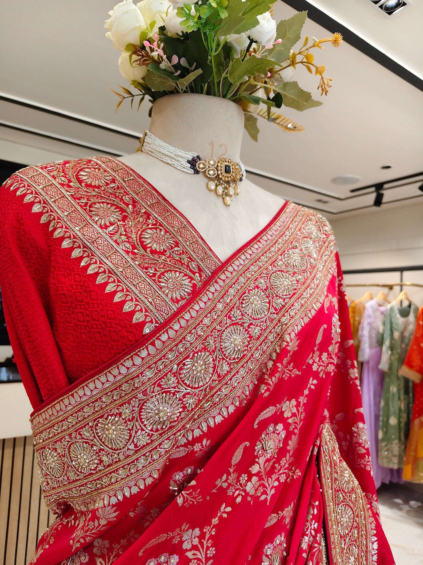 Red Silk Saree