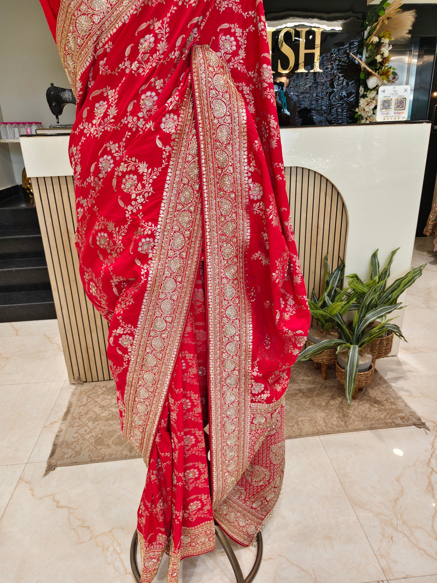 Red Silk Saree