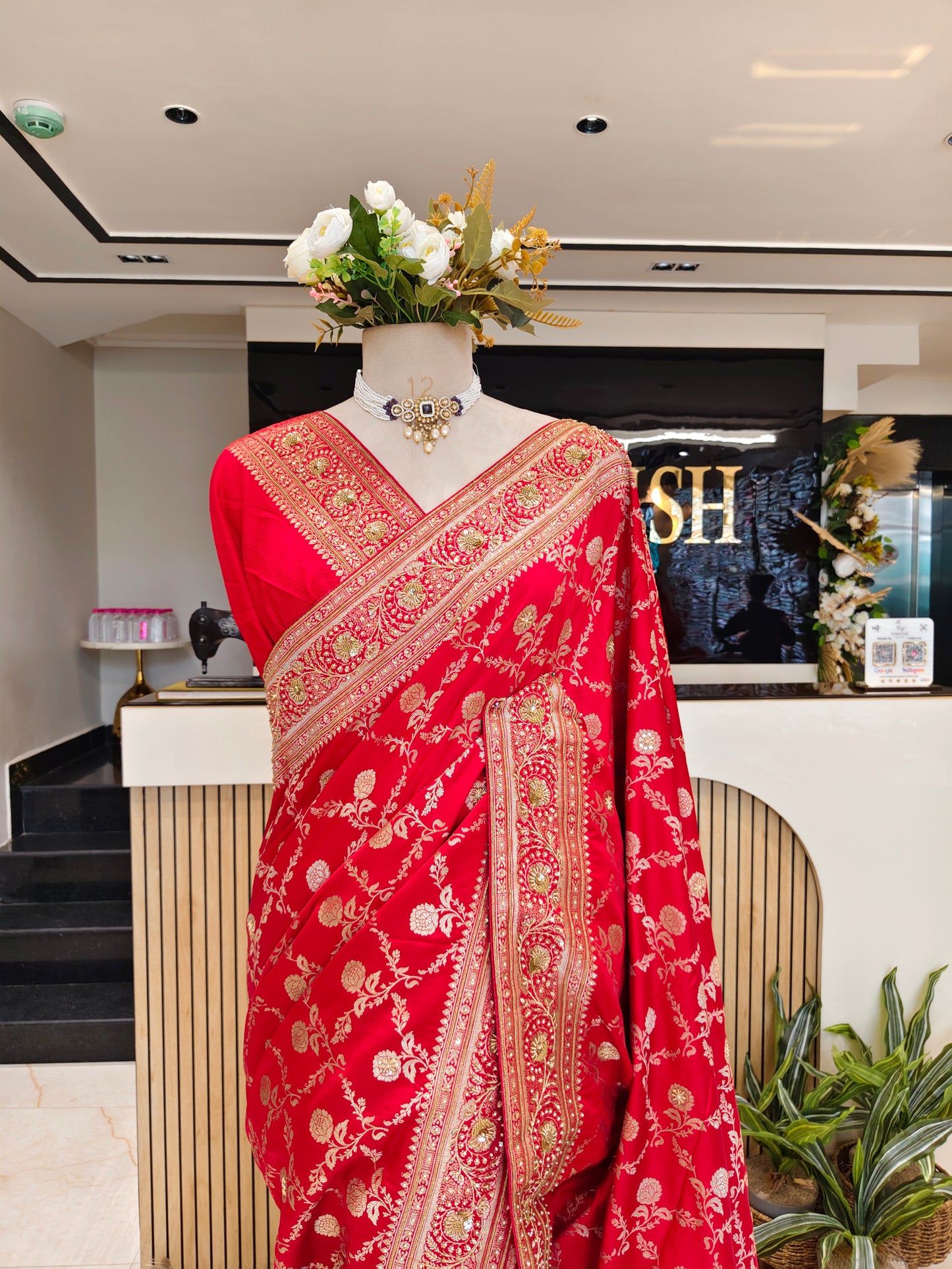 Red Silk Saree
