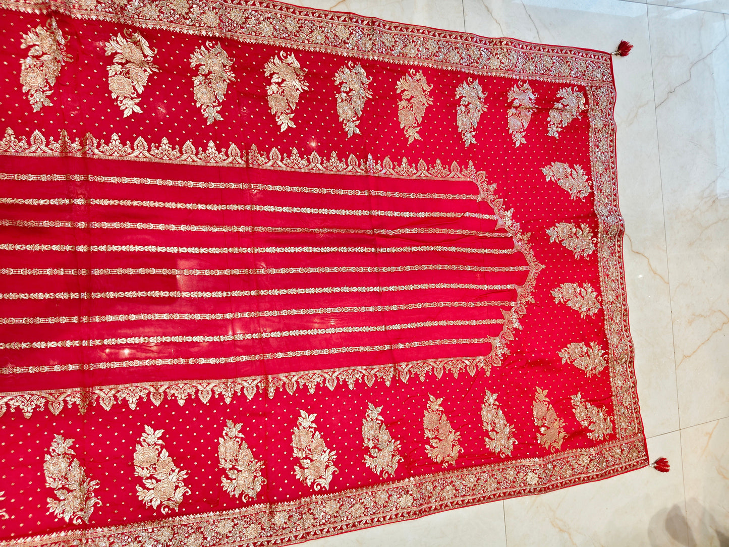 Red Georgette Saree