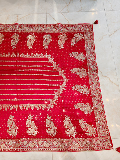 Red Georgette Saree
