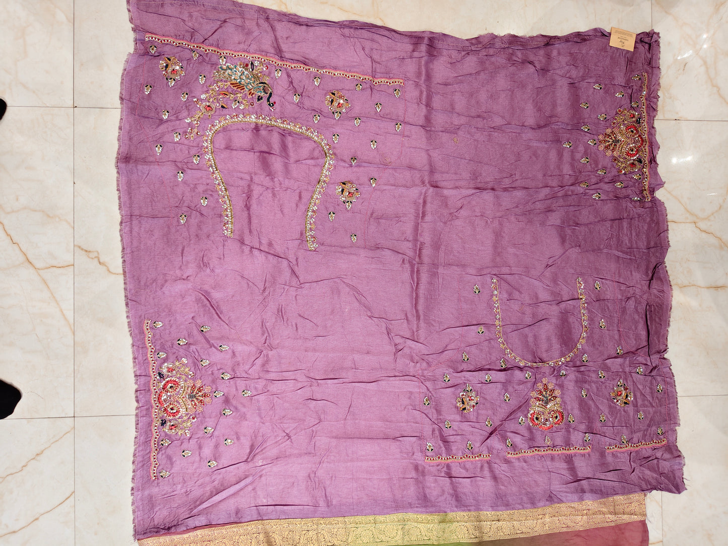 Onion Green Georgette Saree