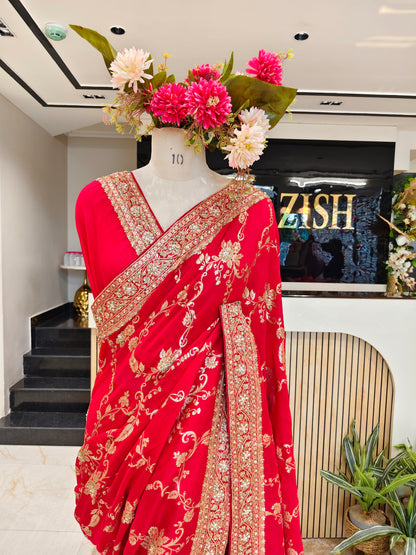 Red Silk Saree