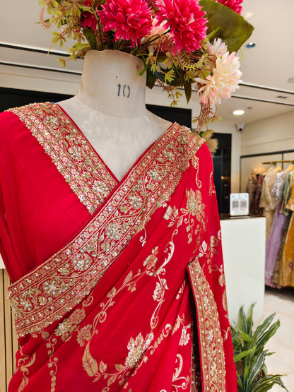Red Silk Saree