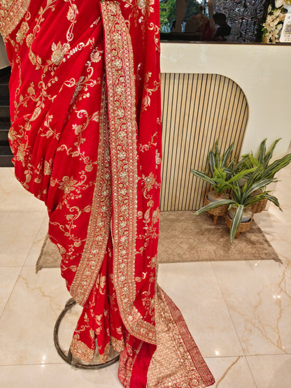 Red Silk Saree