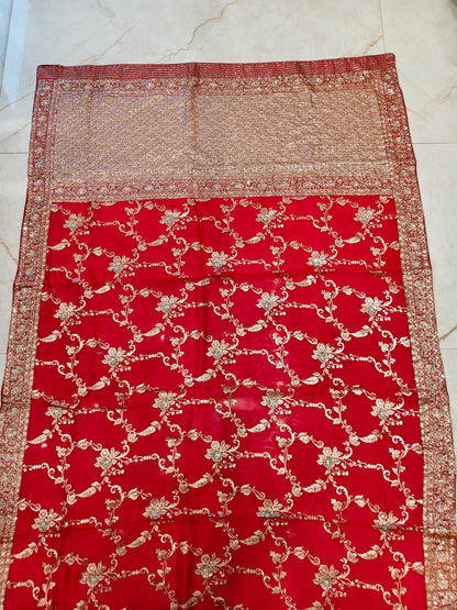 Red Silk Saree