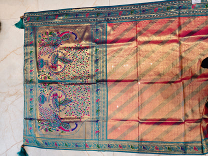 Rama Green Georgette Saree