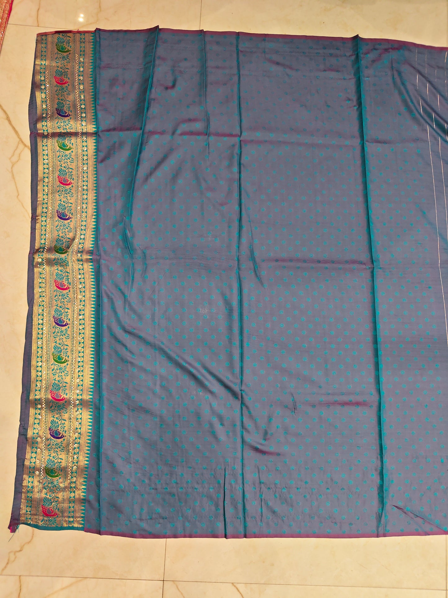 Rama Green Georgette Saree