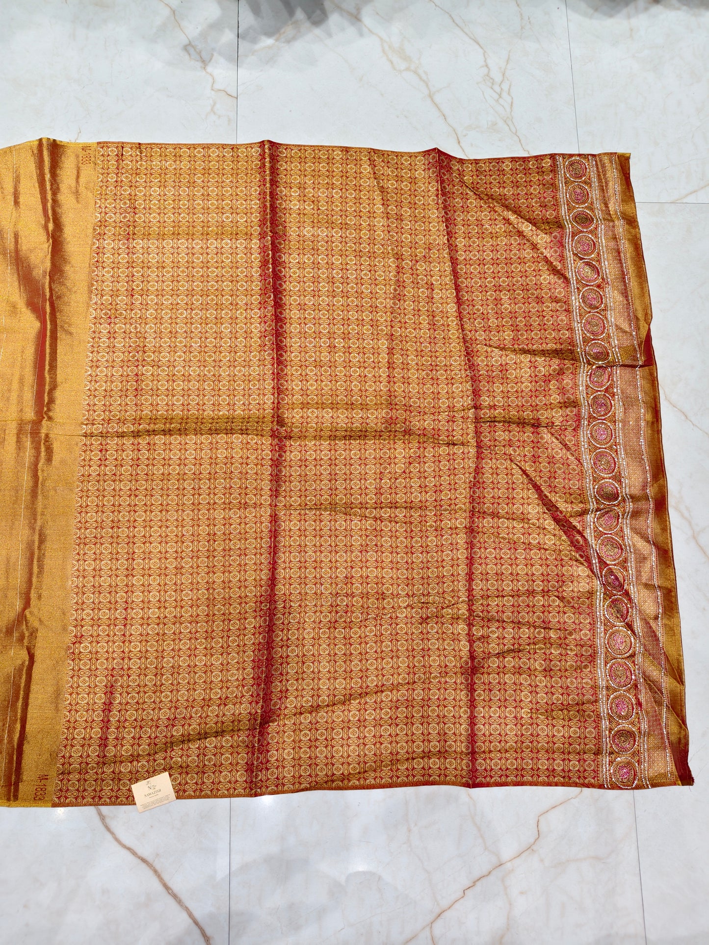 Rust Silk Saree