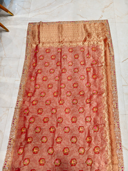Rust Silk Saree