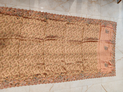 Baby Pink Tissue Saree