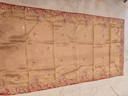Beige Tissue Saree