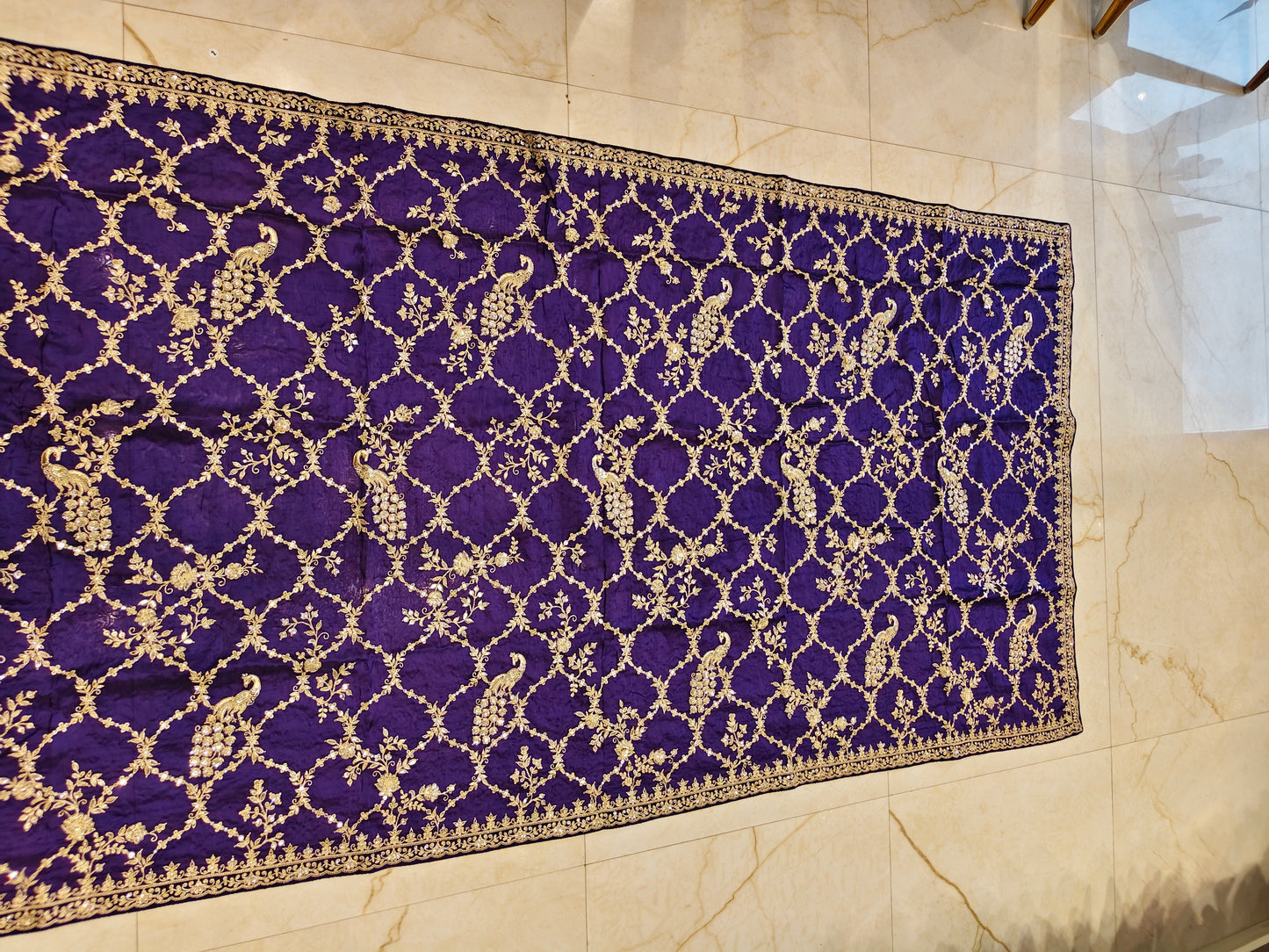 Purple Organza Saree