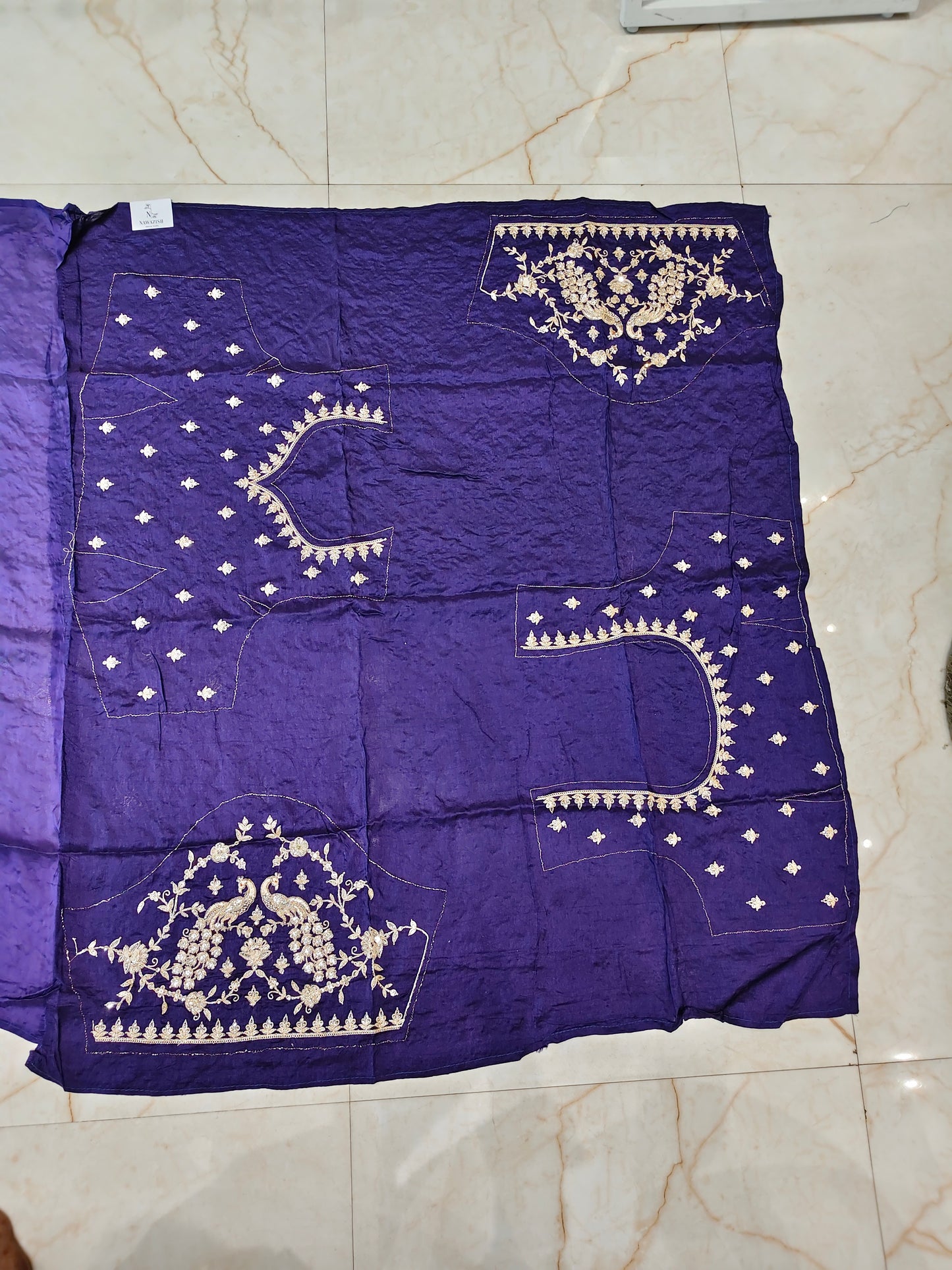 Purple Organza Saree