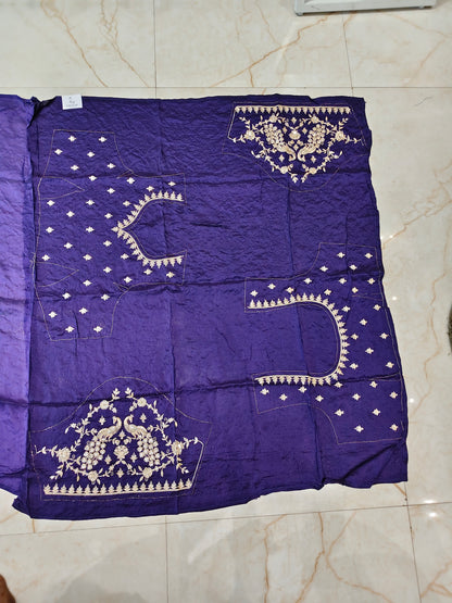 Purple Organza Saree