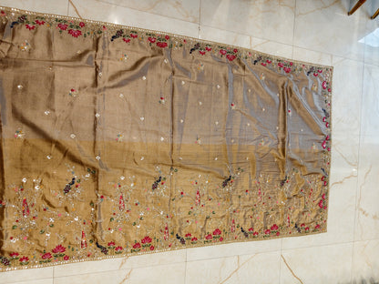 Golden Tissue Saree