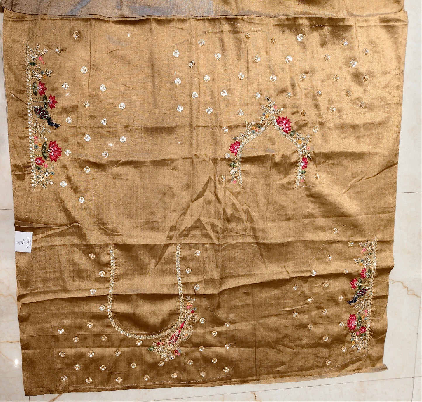 Golden Tissue Saree