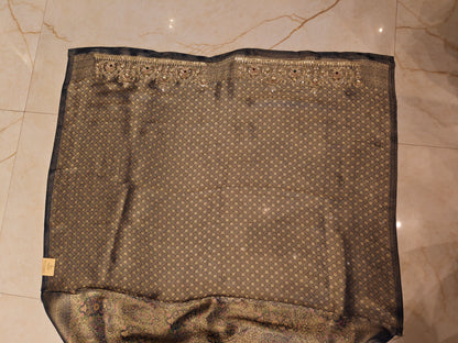 Blue Tissue Saree