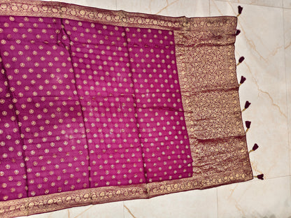 Wine Modal Crepe Saree