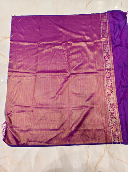 Purple Silk Saree